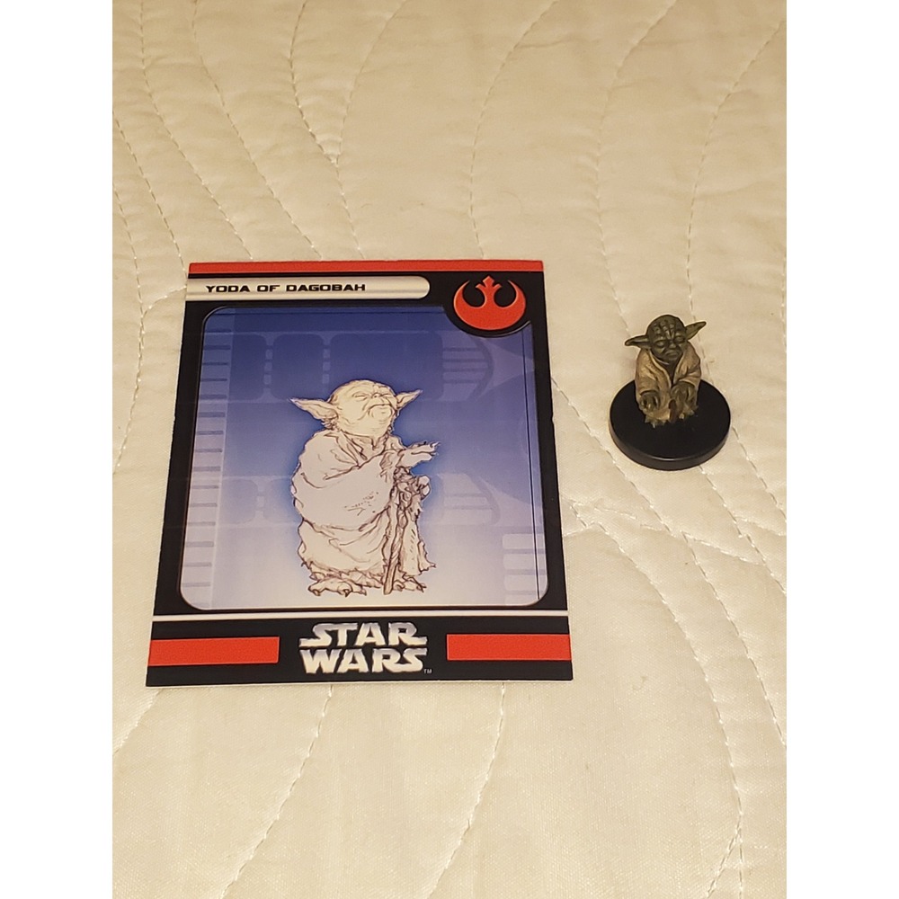 Star Wars Miniatures Yoda of Dagobah 45/60 Champions of the Force 2006 Card WOTC